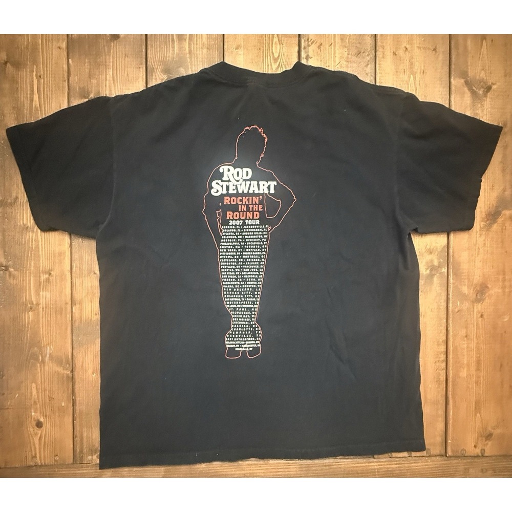 2007 Rod Stewart Rockin In The Round Concert Your T Shirt Size XL - Picture 3 of 5